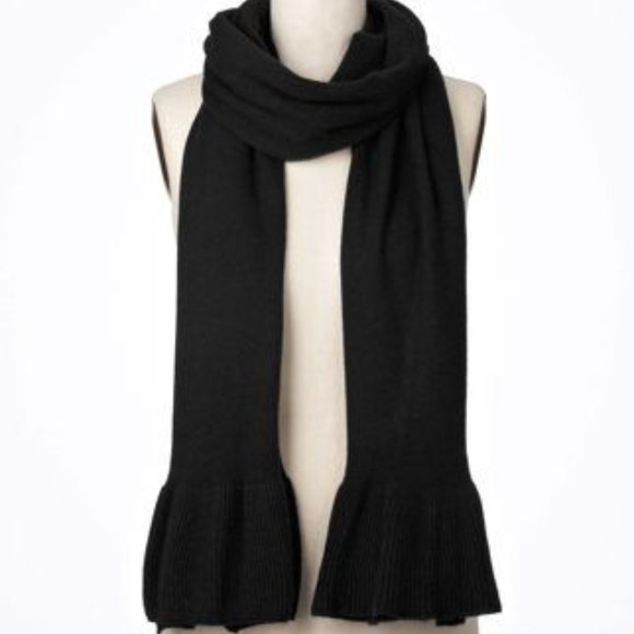 NWT-ONE SIZE-Black-Ann Taylor 100% Cashmere Scarf - $148